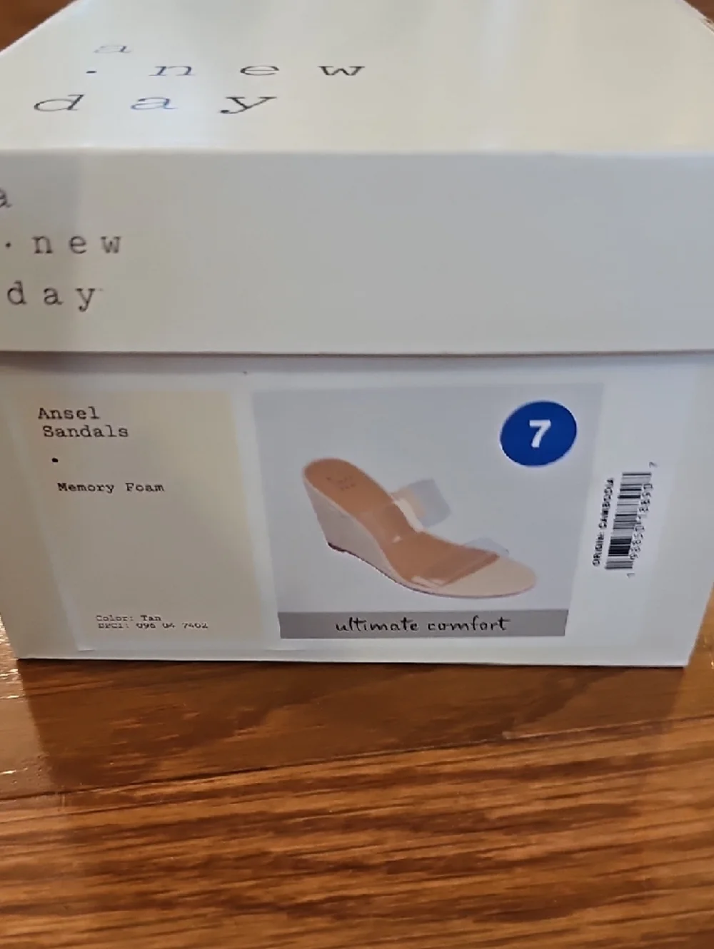 a new day Clear Strap Espadrille Wedges in Natural Tan - Picture 6 of 6
